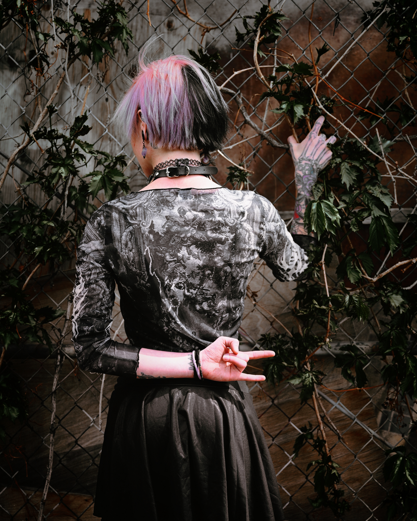 Cathedral.exe Mesh Long Sleeve T-shirt