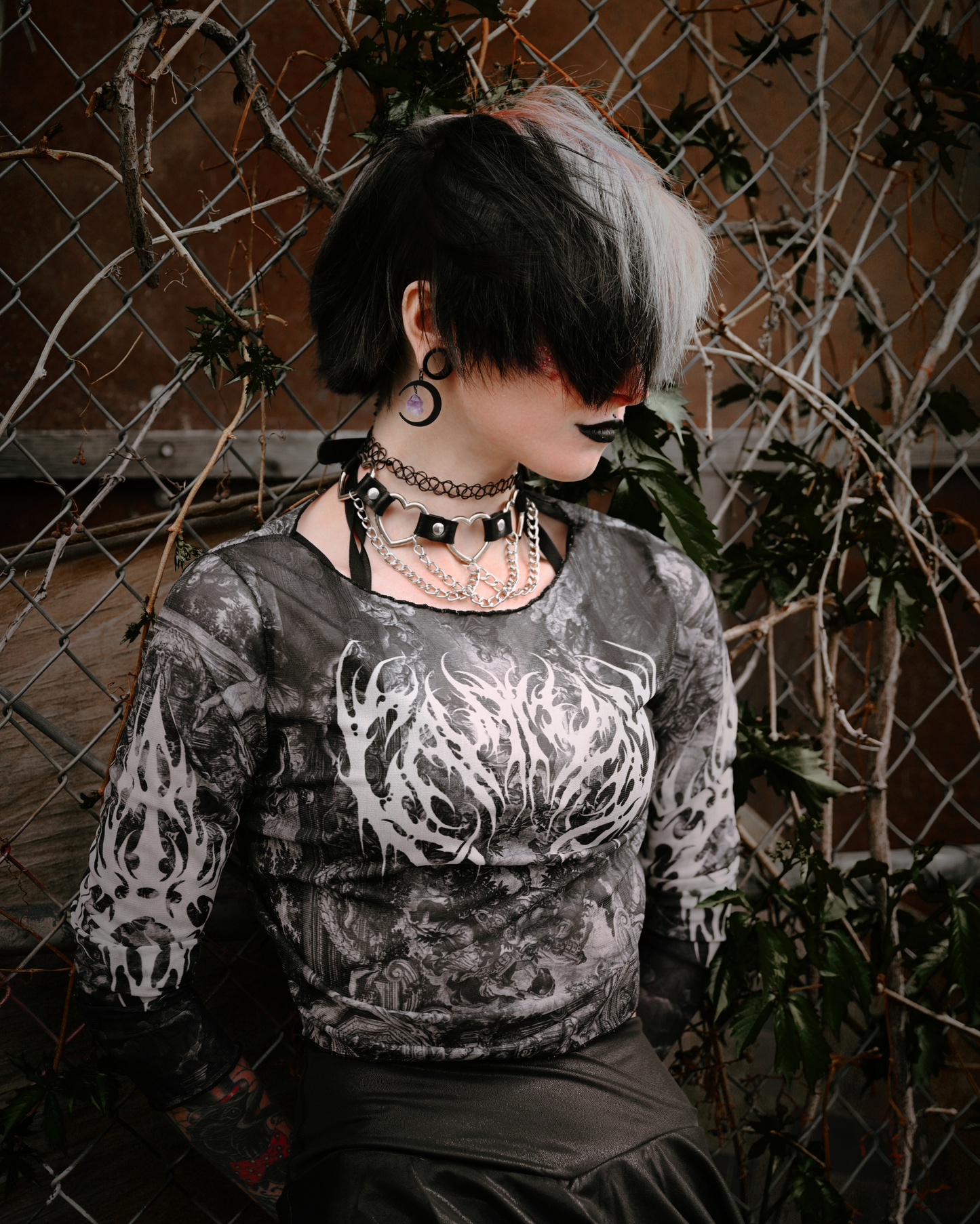 Cathedral.exe Mesh Long Sleeve T-shirt