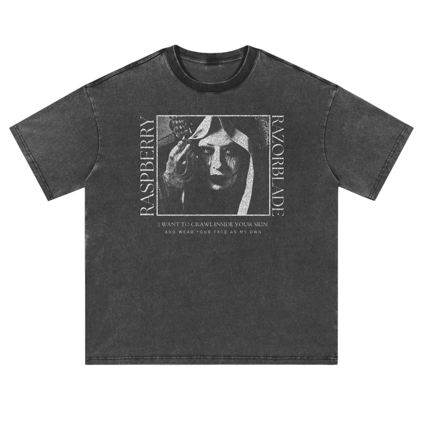 Raspberry Razorblade Vintage Washed T-Shirt