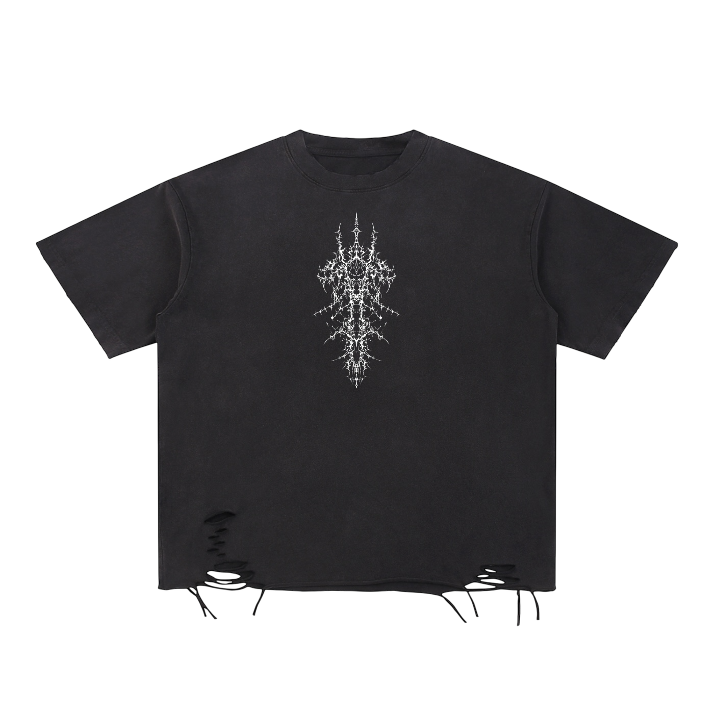 Holy Ruin Snow Washed Raw-Hem T-Shirt