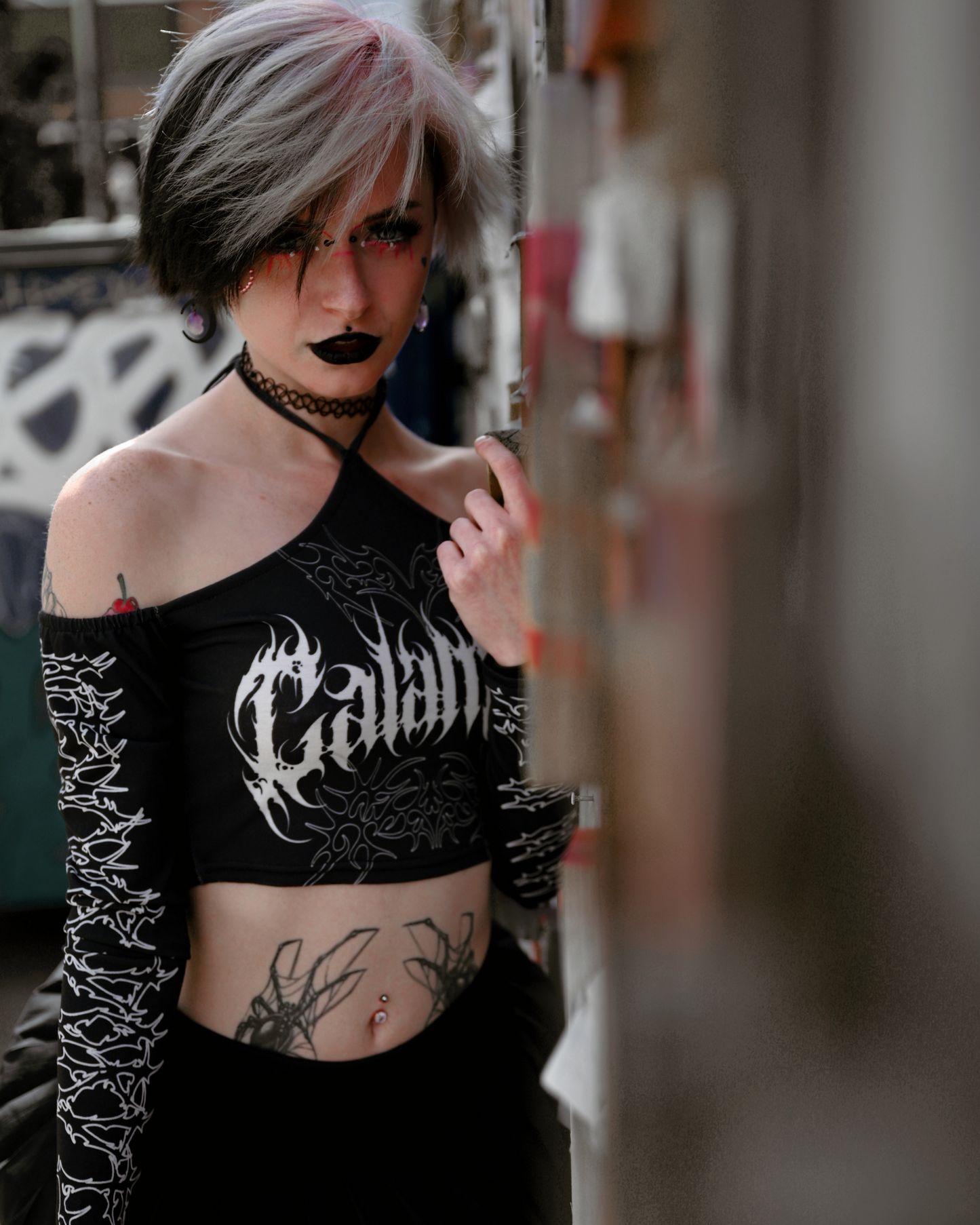 Revenge Halter Lace-up Top