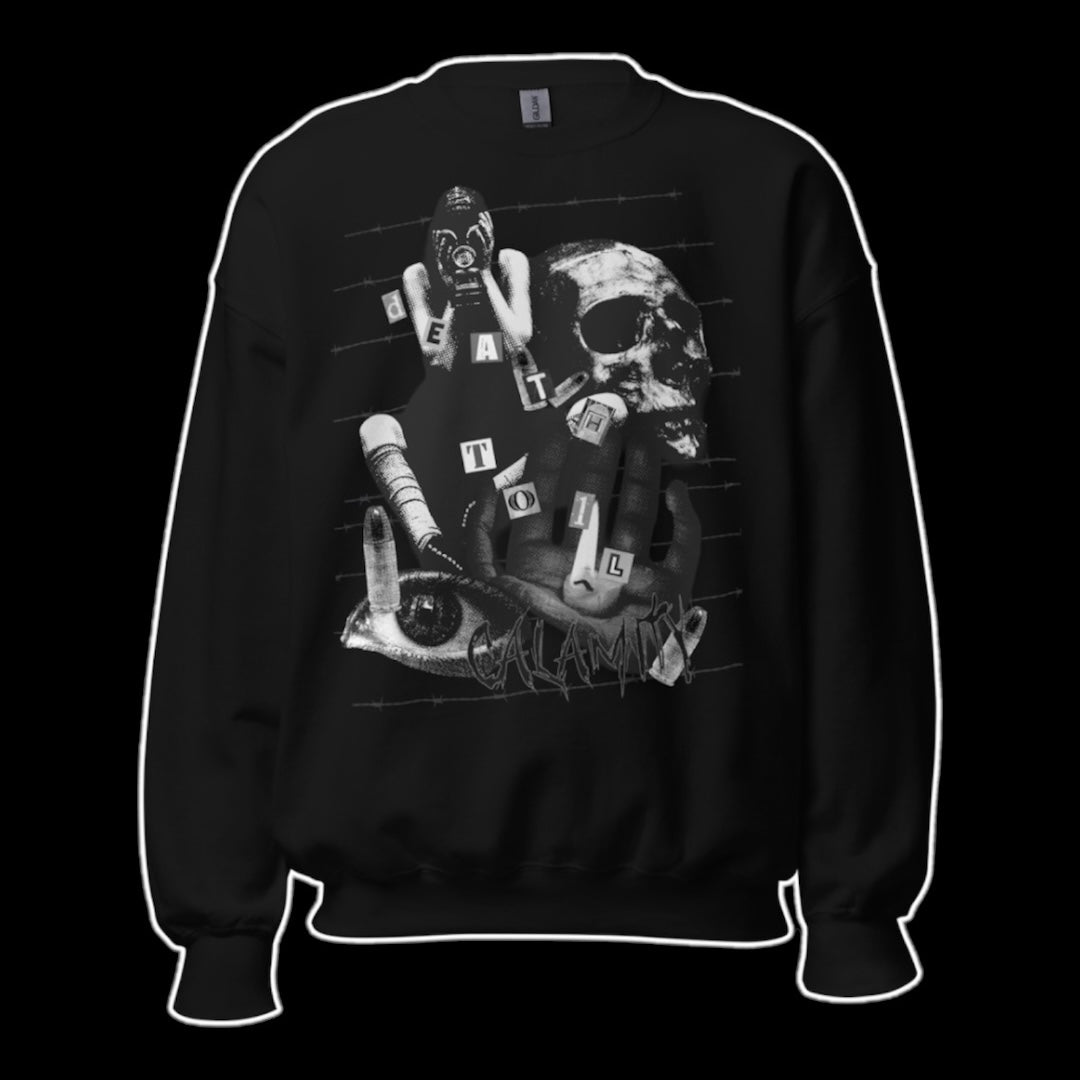 Death Toll Crewneck - Classic Fit, Soft Feel | Calamity Clothing